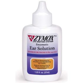 Zymox Enzymatic Ear Solution with Hydrocortisone for Dog - 1.25 oz