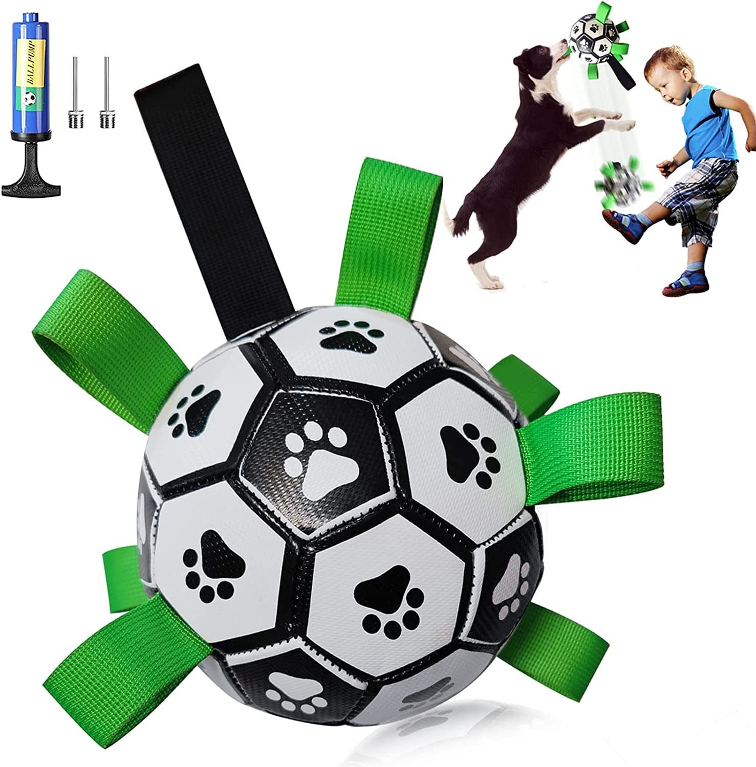 Dog Football Interactive Toy Dog Ball, Durable For Large And Medium-sized Dogs, With Grab Ring, Christmas Dog Water Toy Tug Of War Dog Toy Dog Football Interactive Toy Dog Ball, Durable For Large And Medium-sized Dogs, With Grab Ring, Christmas Dog Water Toy Tug Of War Dog Toy