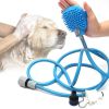 Portable Dog Shower. Easy Install. Supplies Water Spray for Dog Bath with Brush