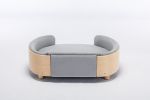 Light Grey Scandinavian style Elevated Dog Bed