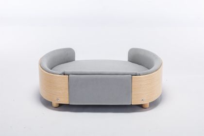 Light Grey Scandinavian style Elevated Dog Bed