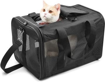 ScratchMe Pet Travel Carrier Soft Sided Portable Bag for Small Dogs, or Puppies, Collapsible, Durable, Airline Approved, Travel Friendly
