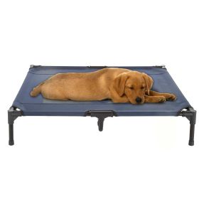 Elevated Dog Bed - 36x29.75-Inch Portable Bed with Non-Slip Feet - Dogs up to 80lbs