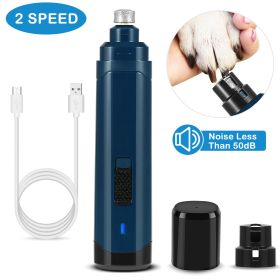 Professional Dog Cordless Nail Grinder Trimmer 2 Speeds Quiet USB Rechargeable