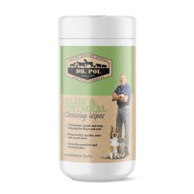 Dr. Pol Aloe Oatmeal Cleansing Wipes for Dogs 60 Count