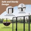 Dog Playpen Indoor Outdoor, 32" Height 8 Panels Fence with Anti-Rust Coating, Metal Heavy Portable