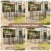 Dog Playpen Indoor Outdoor, 32" Height 8 Panels Fence with Anti-Rust Coating, Metal Heavy Portable