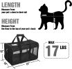 ScratchMe Pet Travel Carrier Soft Sided Portable Bag for Small Dogs, or Puppies, Collapsible, Durable, Airline Approved, Travel Friendly
