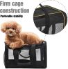 ScratchMe Pet Travel Carrier Soft Sided Portable Bag for Small Dogs, or Puppies, Collapsible, Durable, Airline Approved, Travel Friendly