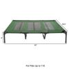 Elevated Dog Bed Cot for Dogs up to 110lbs by Petmaker (Green)
