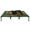Elevated Dog Bed Cot for Dogs up to 110lbs by Petmaker (Green)