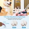 Professional Dog Cordless Nail Grinder Trimmer 2 Speeds Quiet USB Rechargeable