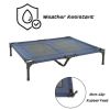Elevated Dog Bed - 36x29.75-Inch Portable Bed with Non-Slip Feet - Dogs up to 80lbs