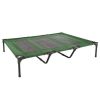 Elevated Dog Bed Cot for Dogs up to 110lbs by Petmaker (Green)
