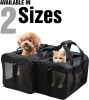 ScratchMe Pet Travel Carrier Soft Sided Portable Bag for Small Dogs, or Puppies, Collapsible, Durable, Airline Approved, Travel Friendly