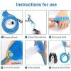 Portable Dog Shower. Easy Install. Supplies Water Spray for Dog Bath with Brush