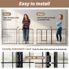 Dog Playpen Indoor Outdoor, 32" Height 8 Panels Fence with Anti-Rust Coating, Metal Heavy Portable