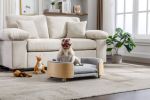 Light Grey Scandinavian style Elevated Dog Bed