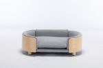 Light Grey Scandinavian style Elevated Dog Bed