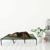 Elevated Dog Bed Cot for Dogs up to 110lbs by Petmaker (Green)