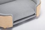 Light Grey Scandinavian style Elevated Dog Bed