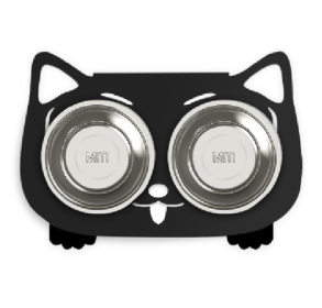 Anti-falling Dog Feeding Water Bowl (Option: Black-Style1)