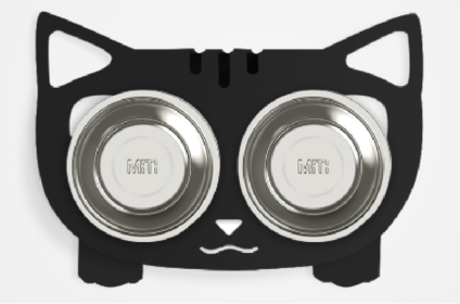 Anti-falling Dog Feeding Water Bowl (Option: Black-Style2)