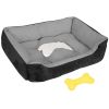 Dog Bed Soft Warm Fleece Cozy Nest Sofa Cushion Mat