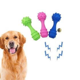 Pet Vocal Toy Dog Molar Rod Interactive Training Dog Toy TPR Environmentally Friendly Bite Resistant Pet Accessories (Color: Pink)