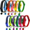 Small Pet Color Buckle Reflective Collars 1.0 Patch Bells Dog Collar Safety Adjustable For Puppy Night Outdoor Supplies