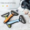 Professional Pet Deshedding Brush 2 Sided Dematting Dog Comb