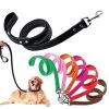 PU Leather Dog Leash Soft Walking Dog Collar Leash Running Training Dog Harness Lead Leash Puppy Pet Small Dog Leash Belt