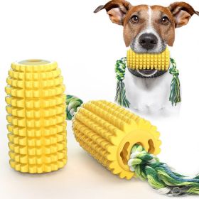 Pet Dog Toy Interactive Rubber Balls for Small Large Dogs Puppy Chewing Toys Pet Tooth Cleaning Indestructible Dog Food Ball (Ships From: China, Color: Yellow)