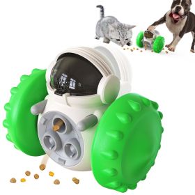 PawPartner Dog Tumbler Interactive Toys Increases Pet IQ Slow FeederTraining Food Dispenser (Ships From: China, Color: Green)