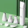 Dog Clipper Dog Grooming & Nail Grinder Kit With 4 Cutter Head & 4 Guide Combs