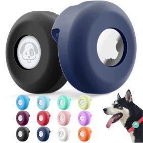 2pcs Silicone Airtag Case For Apple Dog Collar Clip Cover Pet Anti-loss Locator Tracker Protective Sleeve Airtags Accessories (Color: Fluorescent Green, size: 2pcs)