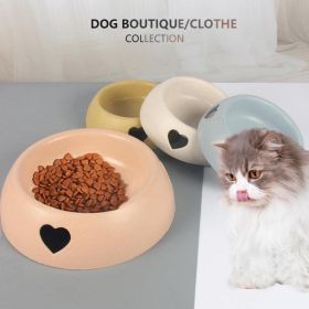 Pet Supplies Dog Bowl Rice Bowl Plastic (Metal Color: Yellow, size: 19.5X25.3X7.8cm)