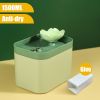 1.5L Auto Dog Water Fountain Filter USB Electric Mute Filtering Drinking Dispenser