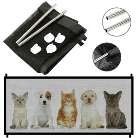Dog Safety Gate Mesh Fence Magic Portable Guard Net (size: M)