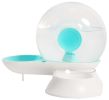 Pet Life 'Auto-Myst' Snail Shaped 2-in-1 Automated Gravity Filtered Water Dispenser Food Bowl