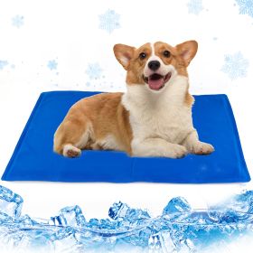 Dog Cooling Mat, Pressure Activated Dog Cooling Pad, No Water Or Refrigeration Needed, Non-Toxic Gel (size: 50x90cm)