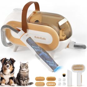 Pet Grooming Vacuum for Dog - 60dB Low Noise Dog Grooming Kit & Pet Hair Vacuum (Color: Yellow)