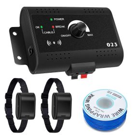 Electric Dog Fence System Pet Tone Shock Boundary Containment For Small Medium Large Dog (size: DogFenceSystem)