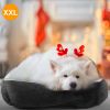 Dog Bed Soft Warm Fleece Cozy Nest Sofa Cushion Mat