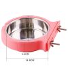 Stainless steel pet bowl hanging bowl tableware overturn proof dog bowl dog bowl feeder