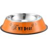 Stainless steel dog bowl ;anti-skid