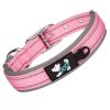Dog collar; reflective nylon collar; medium and large dog collar