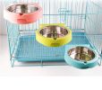Stainless steel pet bowl hanging bowl tableware overturn proof dog bowl dog bowl feeder