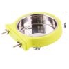 Stainless steel pet bowl hanging bowl tableware overturn proof dog bowl dog bowl feeder