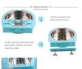 Stainless steel pet bowl hanging bowl tableware overturn proof dog bowl dog bowl feeder
